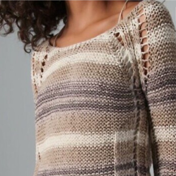 Free People Crochet Sweater XS Top
Long Sleeves BEIGE Ivory GREY
Boho Hippie - Picture 9 of 16